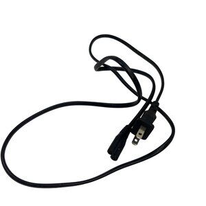 2-Prong Black Power Cord For Electronics & Small Appliances 53a